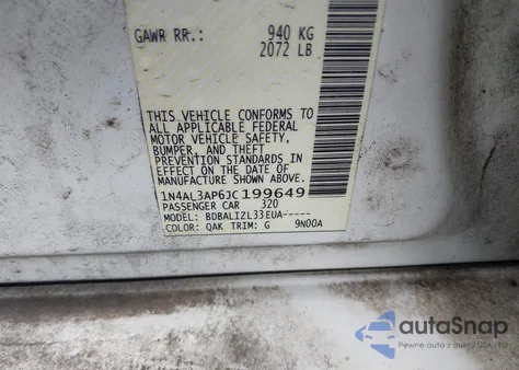 2018 Nissan Altima 2.5 Sv z USA, uszkodzony, nr VIN 1N4AL3AP6JC199649